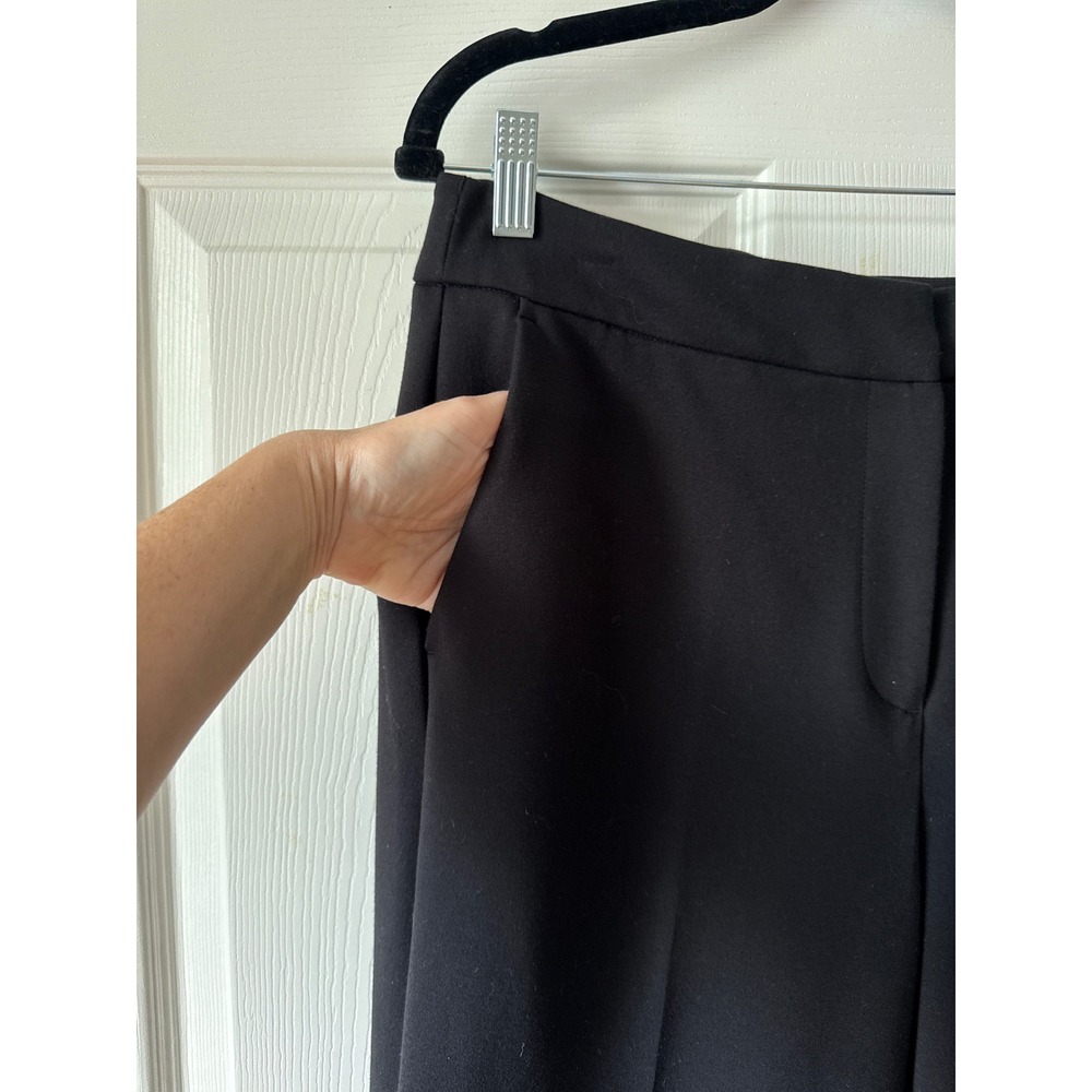 Boden Wide Leg Trousers Womens 10R Black Professional Workwear‎ Tailored Pant - Picture 4 of 6
